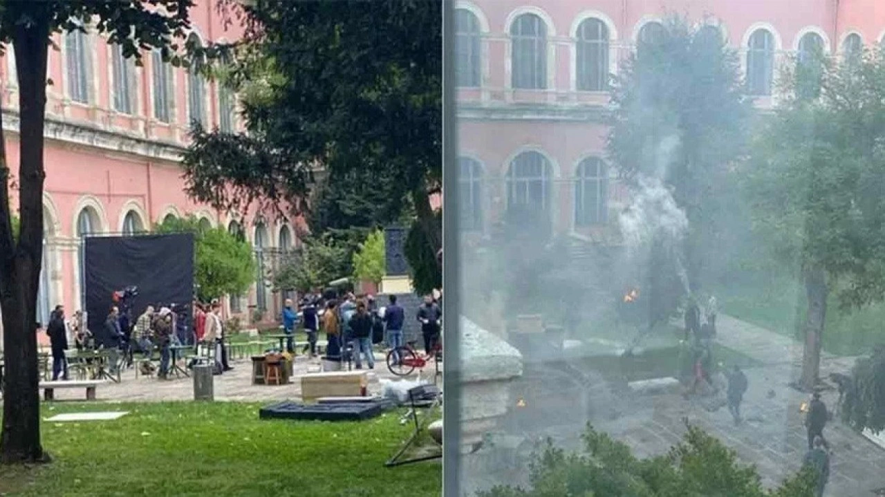 'Abdullah Çatlı' setinde yangın çıktı