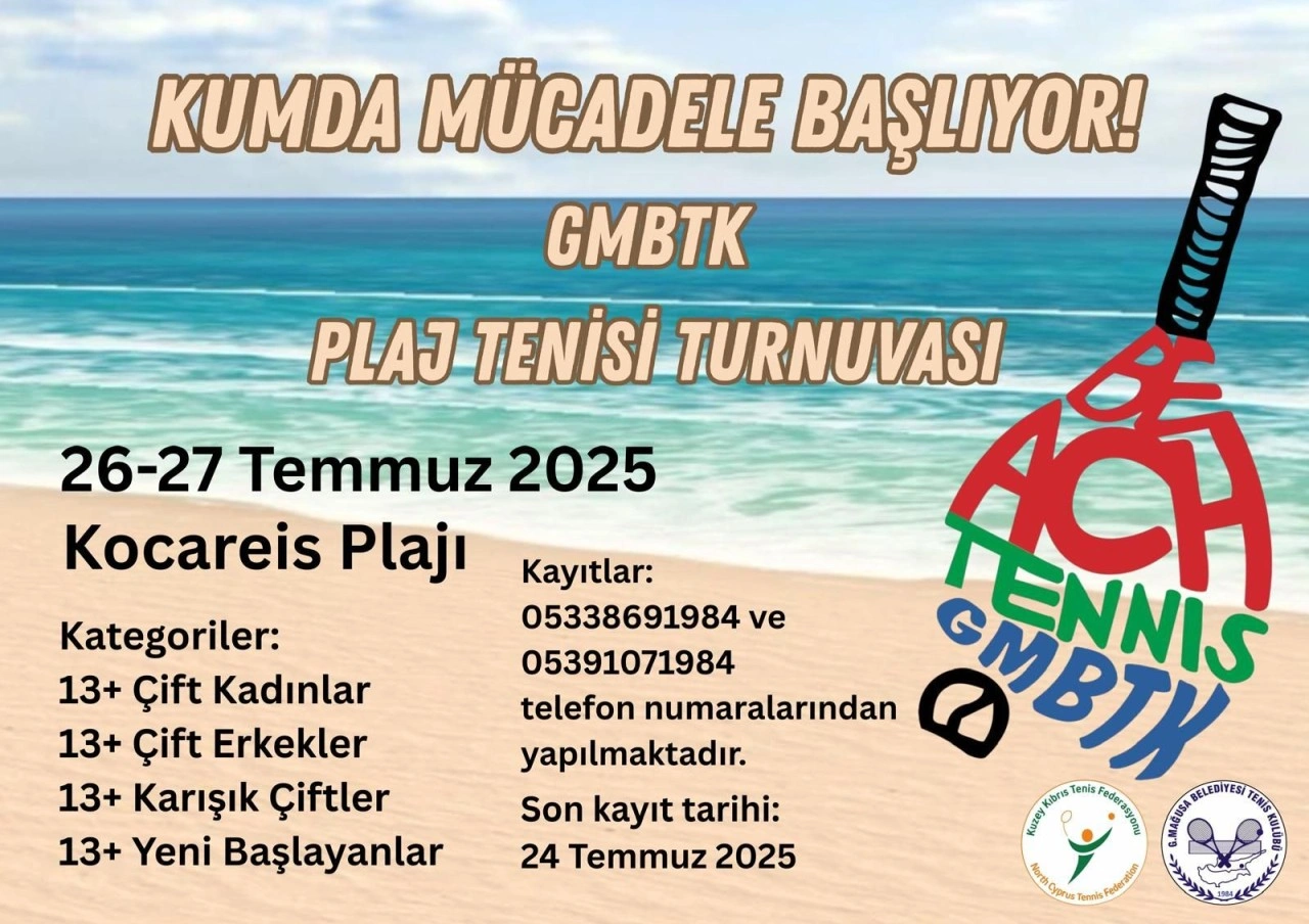 Tenis’te plaja iniyor