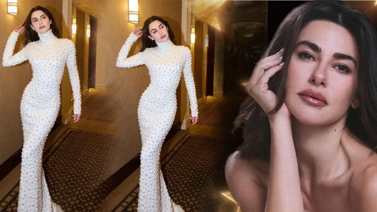 Tripofobisi olanlar aman dikkat! Nesrin Cavadzade'nin elbisesi gündem oldu...