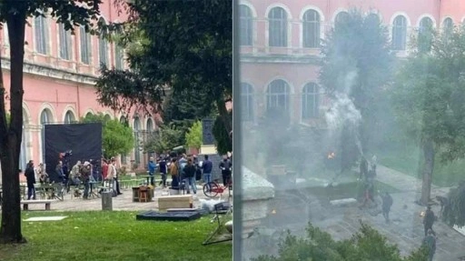 'Abdullah Çatlı' setinde yangın çıktı