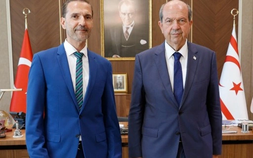 Cumhurbaşkanı Tatar, İzmir Başkonsolosluğuna atanan Mustafa Davulcu’yu kabul etti