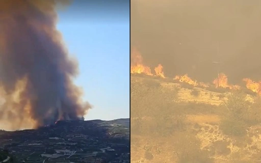 Limasol’un dağlık bölgelerindeki yangın için uluslararası destek istendi