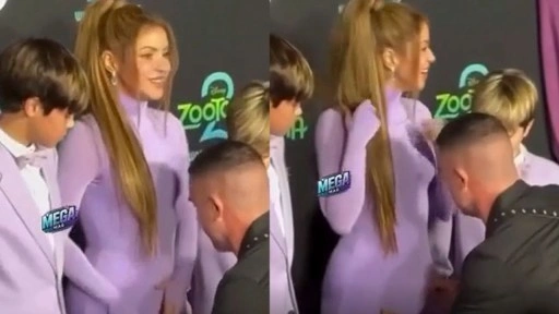 Shakira’ya kırmızı halıda şok: Stilisti eteğine yapıştı