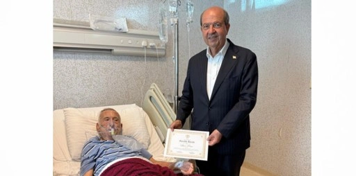 Tatar, TMT mensubu Gazi Nuri Piro’yu tedavi gördüğü hastanede ziyaret etti